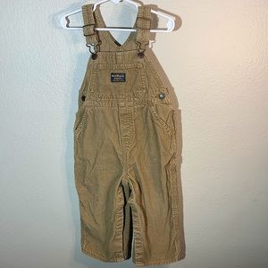 OshKosh Vestbak Tan Corduroy Overalls 24 Months